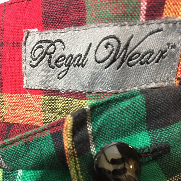 REGAL WEAR WIDE LEG PLAID PANTS SIZE 36 - Picture 11 of 11